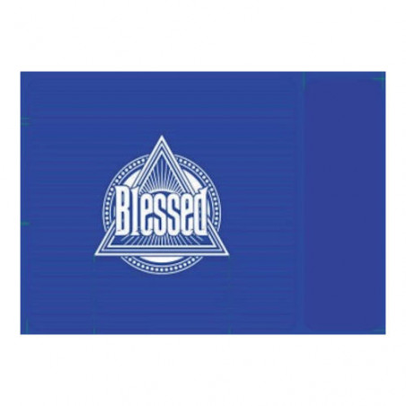 tapete alfombrilla goma blessed azul 33 x 23 cm