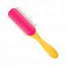 FAE C100D3YLW, cepillo denman d3 especial cabellos rizados amarillo-rosa 7 filas..