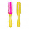 cepillo denman d3 especial cabellos rizados amarillo-rosa 7 filas
