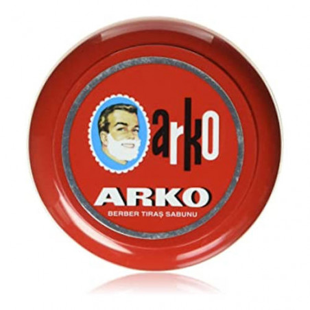 jabon de afeitar clasico arko barber 90g tarro rojo