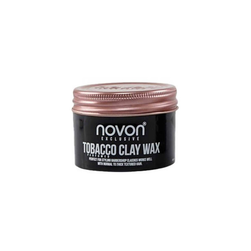 tobacco clay wax peinado perfecto con + volumen novon 100ml