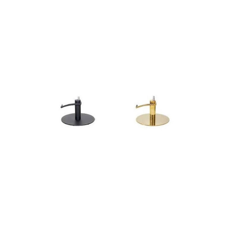 novedades bases redondas de acero en negro y dorado