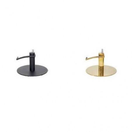 novedades bases redondas de acero en negro y dorado