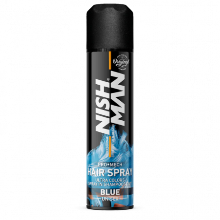 nishman laca hair spray ultra colors blue 150 ml unisex