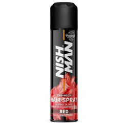 nishman laca hair spray ultra colors red 150 ml
