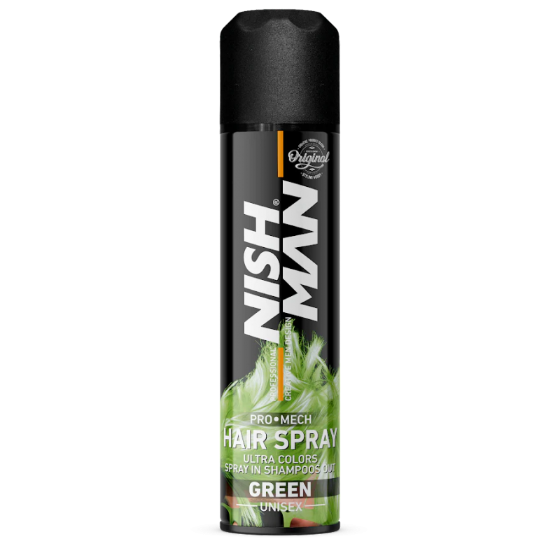 Nishman laca hair spray ultra colors green 150 ml