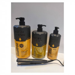 Pack champú after shave y shavin gel Nishman más mini plancha Artero