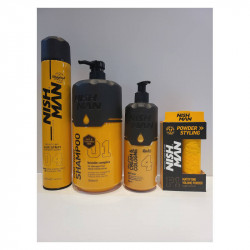 Pack champú after shave polvo de volumen y spray Nishman profesional