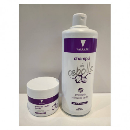 pack champú 1000 ml y mascarilla      ml  cebolla de Valquer