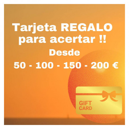 Tarjeta regalo por valor de 200€ para compras en la web