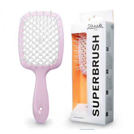 Cepillo Superbrush rosa/blanco fibra de carbono