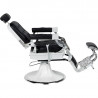 Sillón de barbero Jones B retro negro estructura blanco Miy