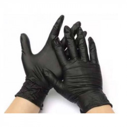 guantes nitrilo negro sin polvo 100 ud talla s