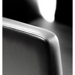 DUT 1500115321, sillón tocador quiff square base cuadrada cromada brillante
