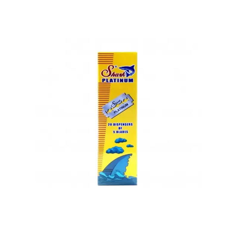 GLA MSH06, 100 cuchillas doble hojas Shark Platinum