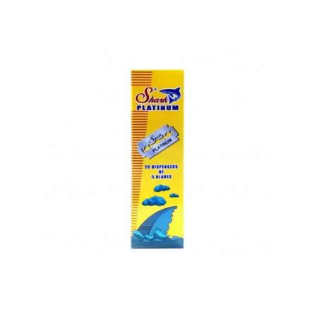 GLA MSH06, 100 cuchillas doble hojas Shark Platinum