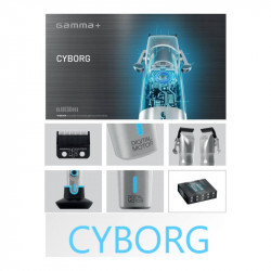 recortadora cyborg gamma + piu trimmer digital 7.500 rpm