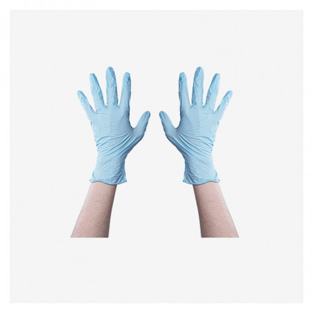 100 guantes nitrilo azules 3,5gr calidad AQL1,5// bifull
