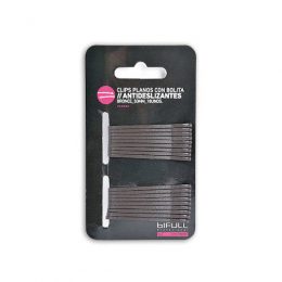 clips lisos antideslizantes bronce 50mm 18unds bifull